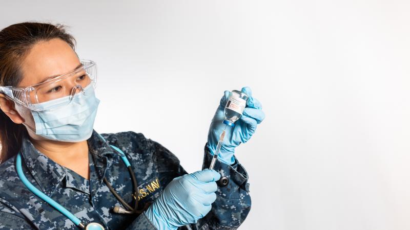 Navy nurse Covid-19 vaccine